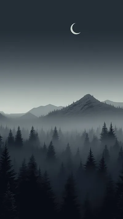 Misty Mountain Wallpaper 4K