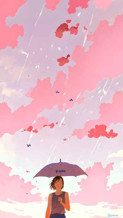 Anime lofi background 
