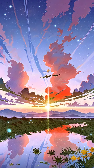 Sky lofi wallpaper 