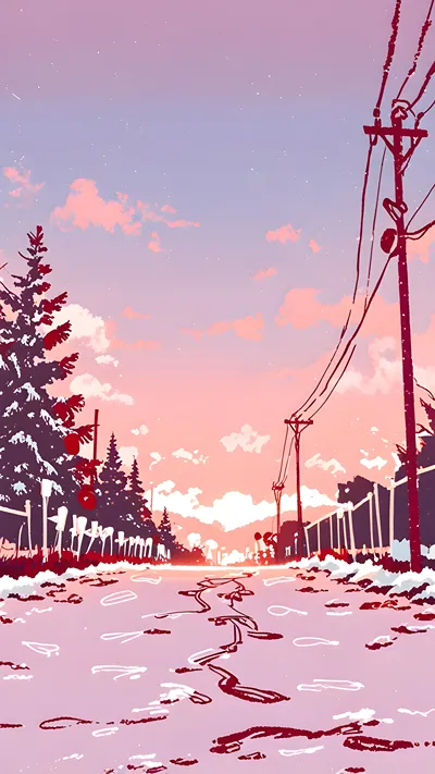 Cute anime lofi wallpaper
